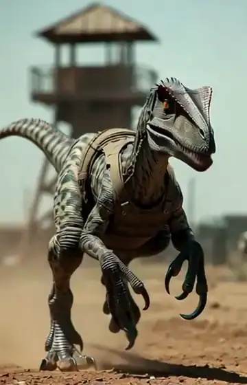 Achilles charging the wooden guard tower at full lope, mercenaries scrambling, the tower already starting to tilt.